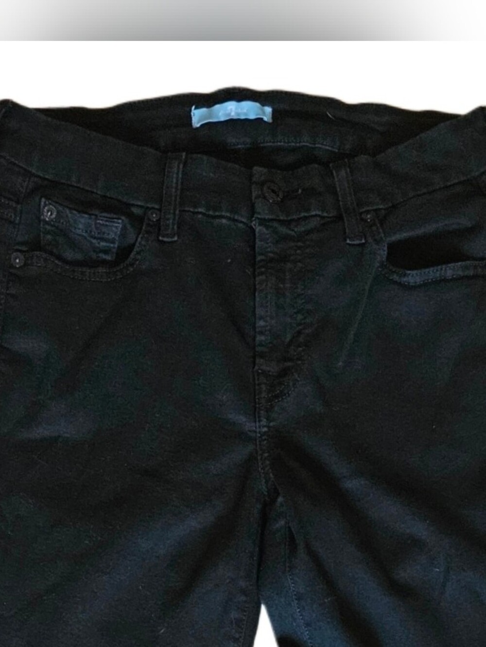 7 For All Mankind Black Slim Jeans Size 28 - Picture 3 of 5